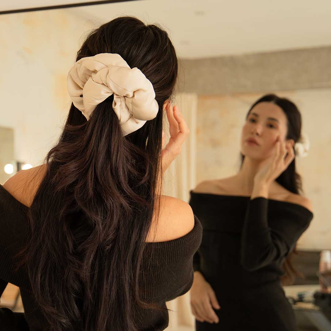 Dusty Gold - Padded Scrunchie