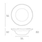 Dessert/Deep Rim Plate Set of 4