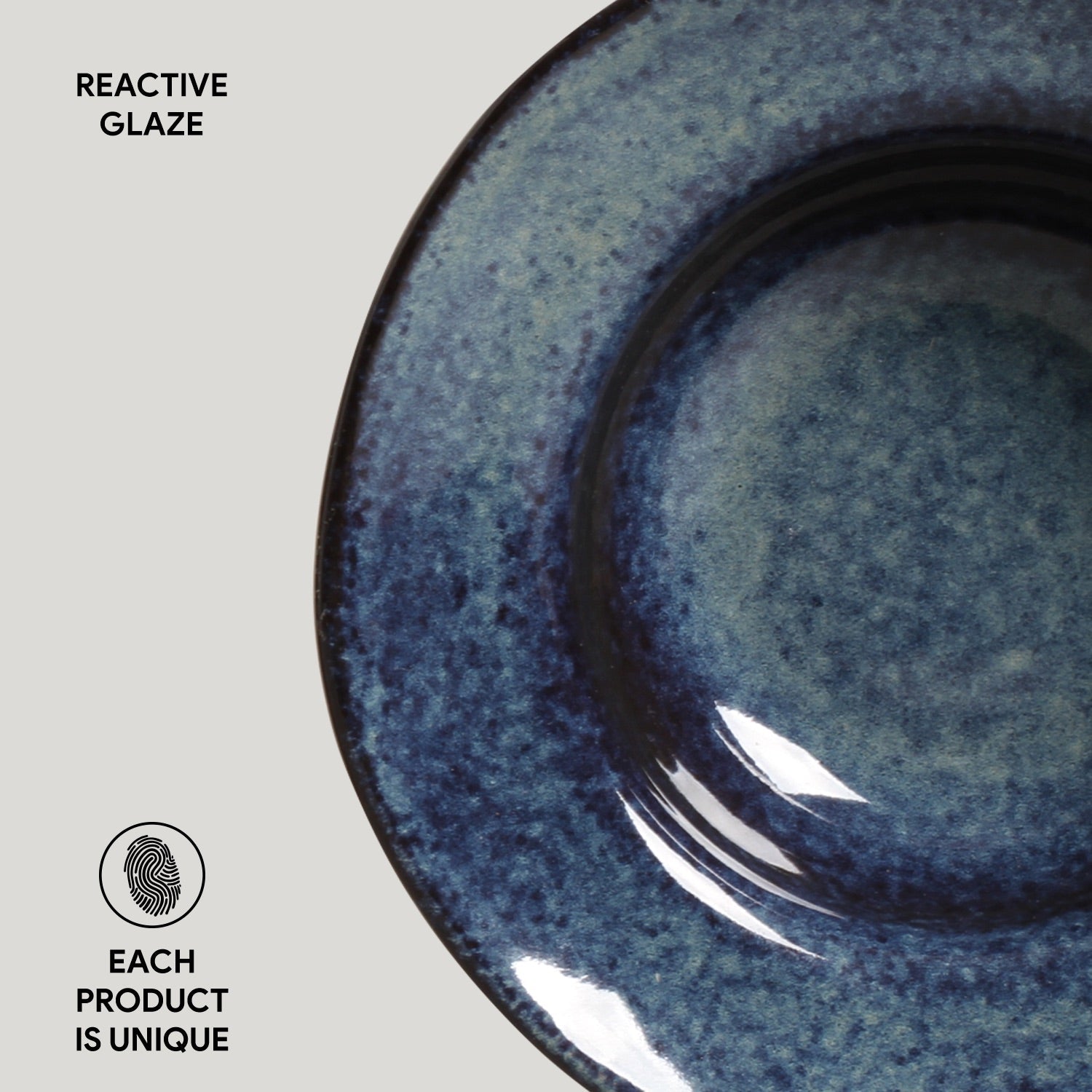 Dessert/Deep Rim Plate Set of 4