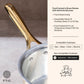 Set of 2 Brass Saucepans with Insulated handles (1.1 QT , 1.6 QT)