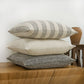 Natural Harmony Cotton Nettle Stripe Throw Pillow Cover