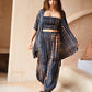 Angela Short Kimono Duster in Deep Sea Blue