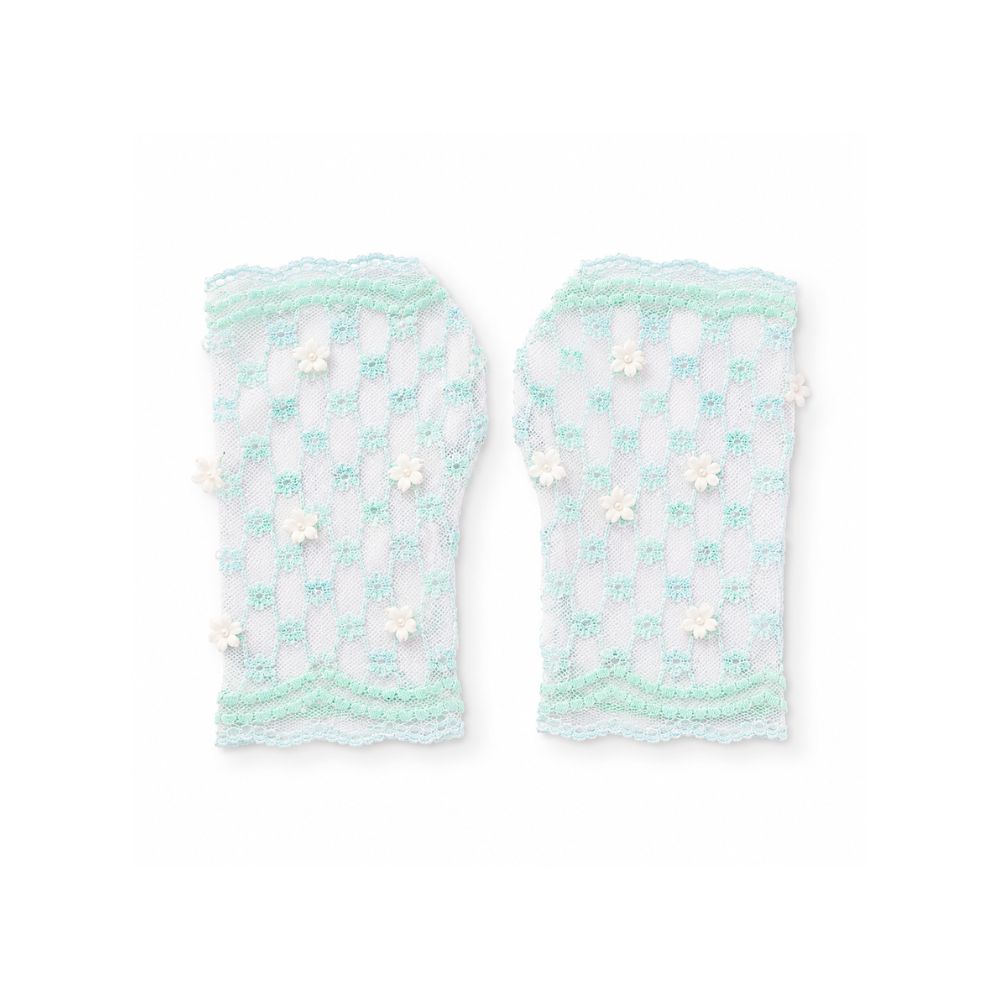Pastel Floral lace gloves