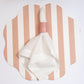 Retro Striped Faux Leather Placemat