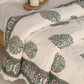 Mughal Florals Blockprinted Reversible Quilts (60" x 90")
