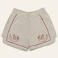 Dos Patos | Hand-Embroidered Cotton Duck Shorts