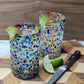 Confetti Rock Design Drinking Glasses - Set of 6