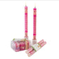 Pink on Pink Painted Candles - support South Africa´s best Breast Cancer Care