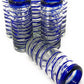 Cobalt Blue Spiral Tequila Shot Glasses - Set of 6