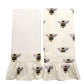 Honey Bee Ruffled Kitchen Towels (Set of 2)
