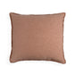 Organic Chic washed textured cotton solid pillow cover with frayed edges