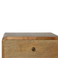 Solid Wood Curved Bedside, 2 Drawers