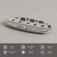 Shallow Organic Oval Platter Small Set of 4