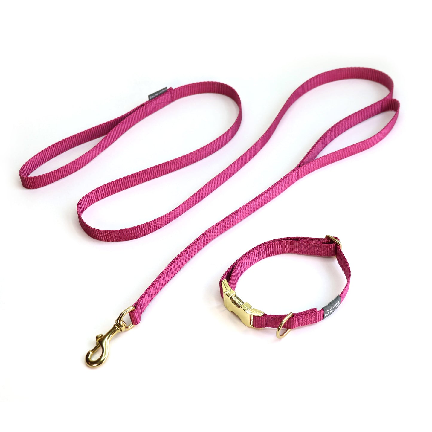 Brass Snap Collar and Leash Set