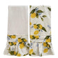 Capri Lemon Ruffled Kitchen Towels (Set of 2)