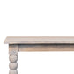Solid Wood Ellsworth Spindle Coffee Table in Acid Wash