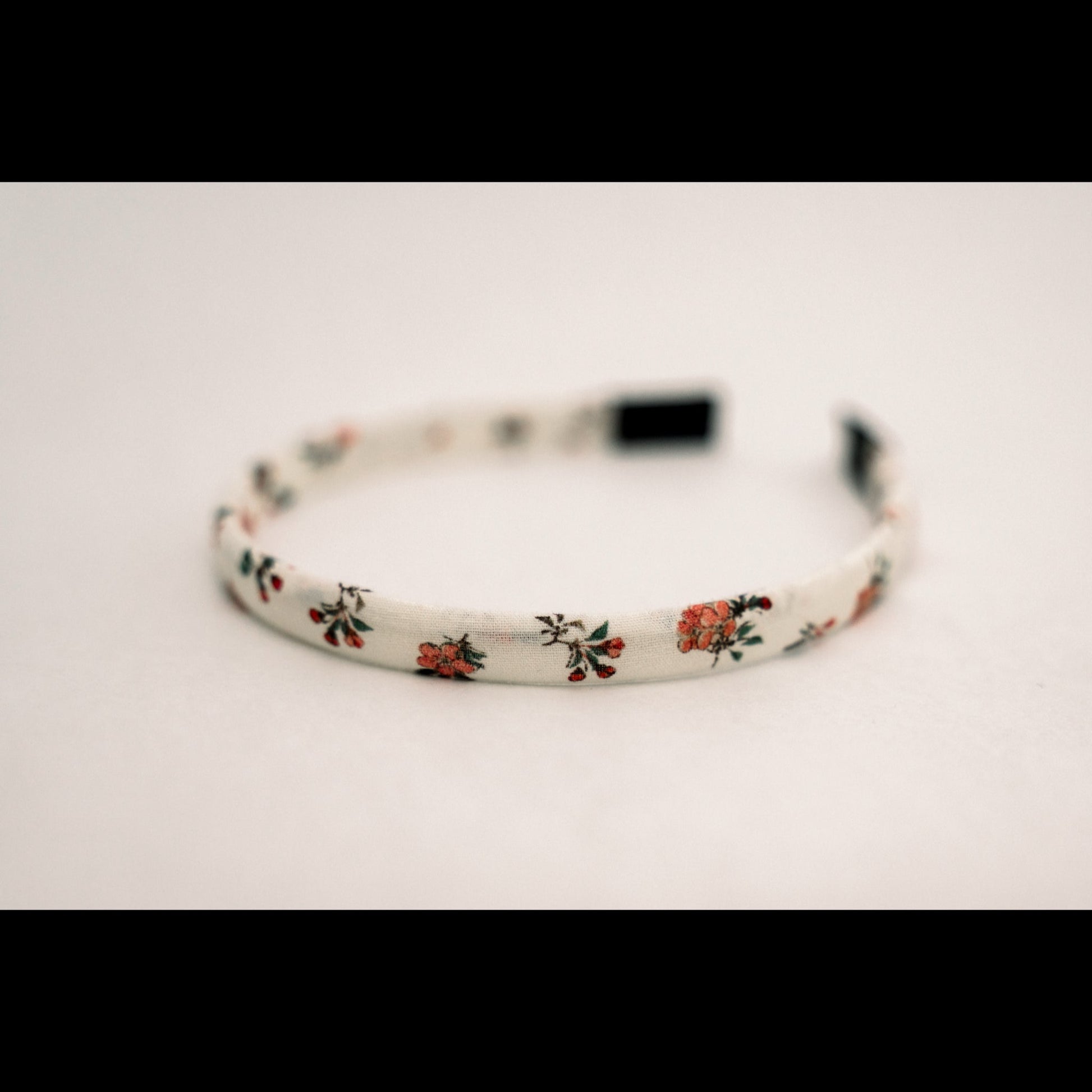 Petite Petals Headband- Red Hypericum