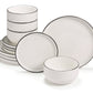 Dinnerware Set, 12 Piece Service for 4, Ceramic, Cambridge Classics