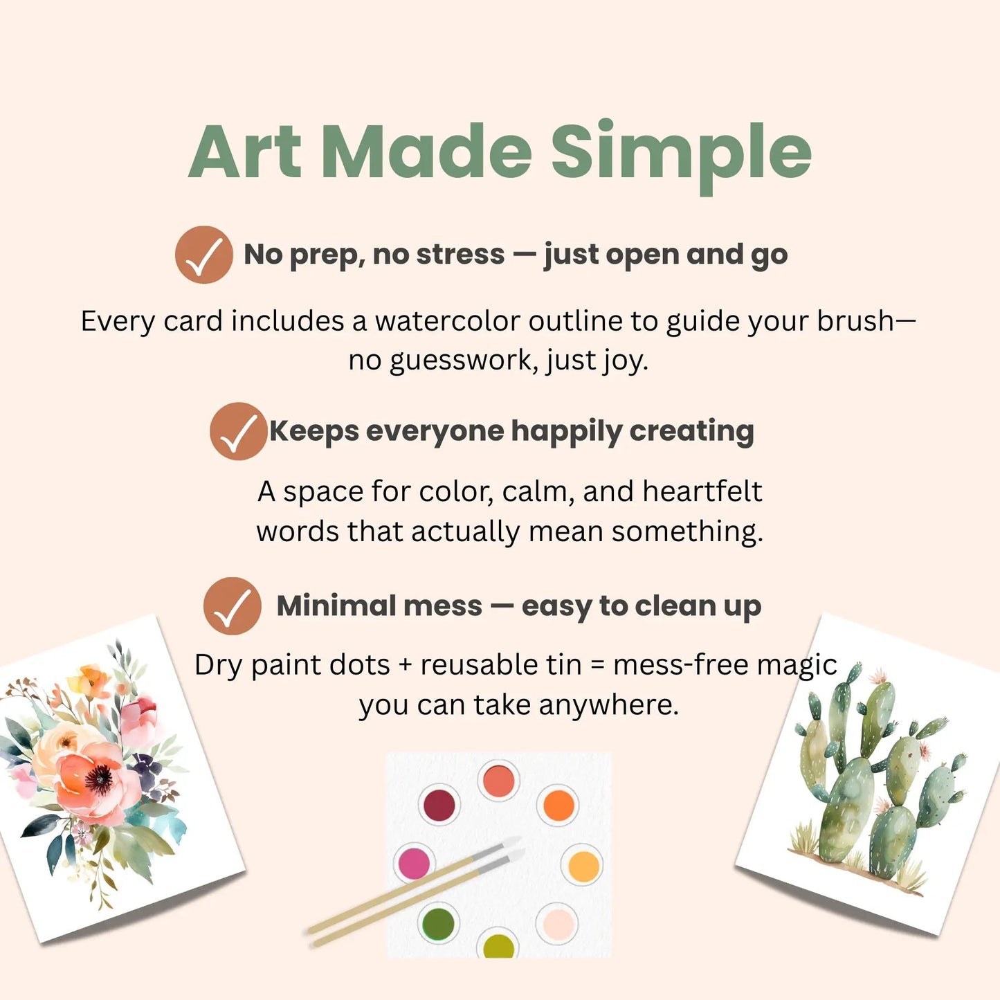 All-in-One Watercolor Art Prints + Postcards: Abstract Botanicals