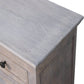 Solid Wood Stone Finish Cabinet with Glazed Doors