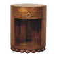 Solid Wood Bola Round Side Table