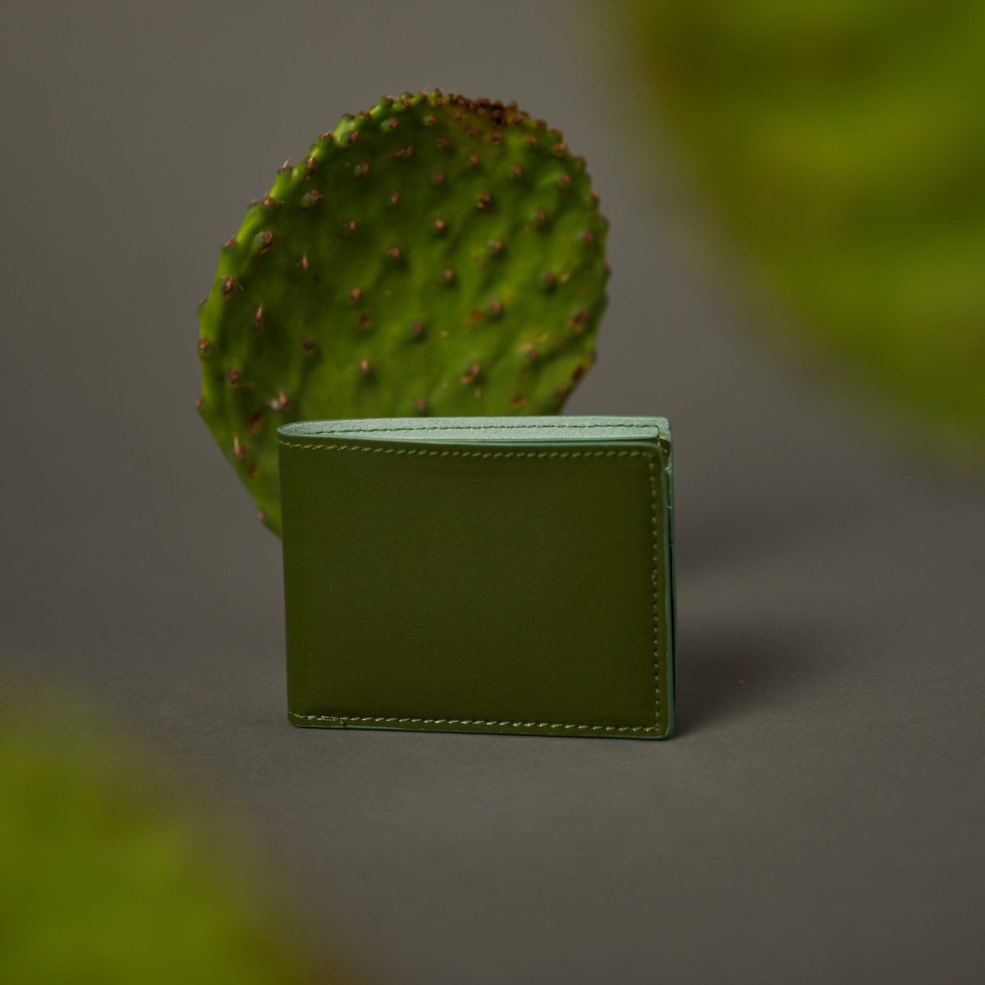 Cactus Bifold Wallet (Seaglass)