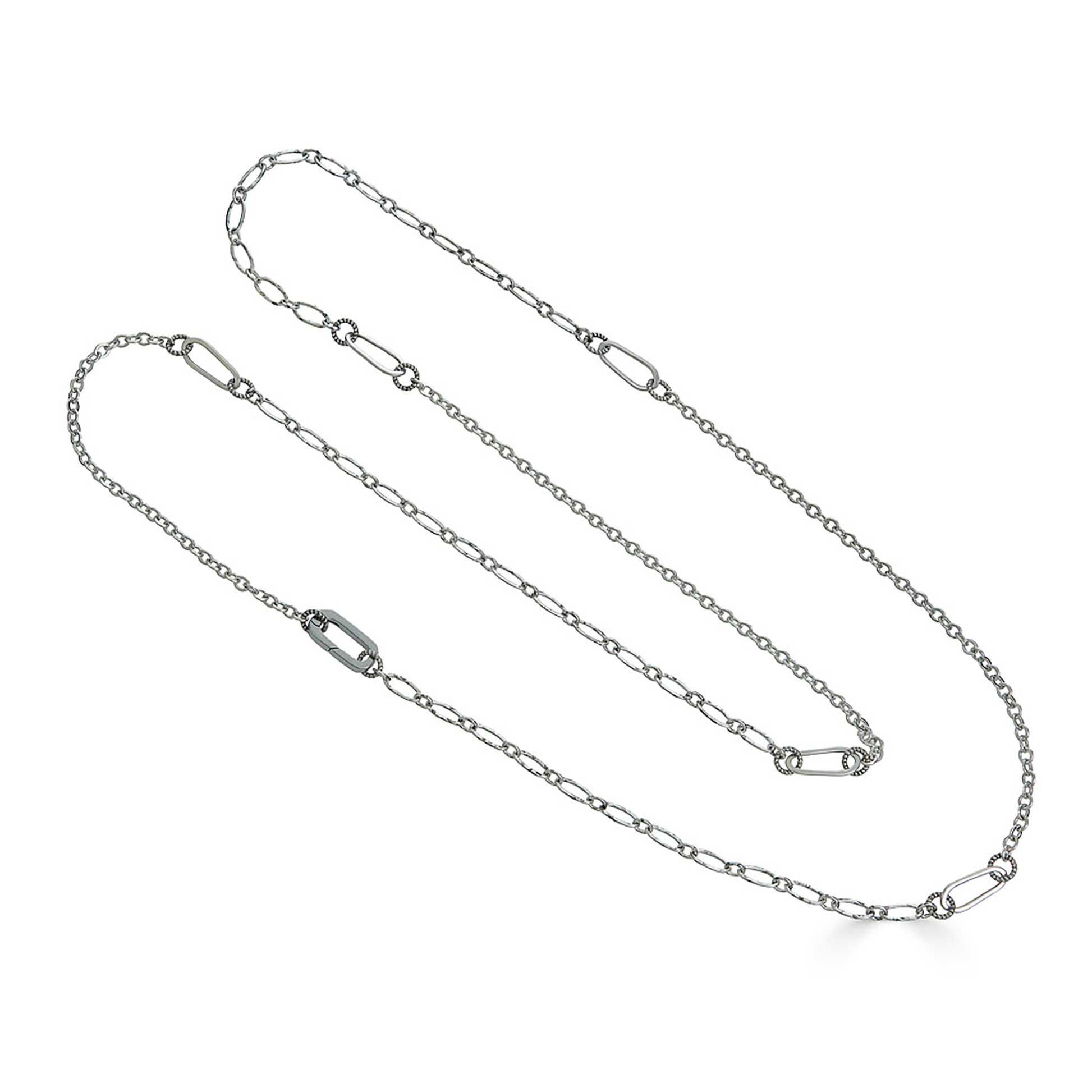 Silver Delicate Long Layering Necklace
