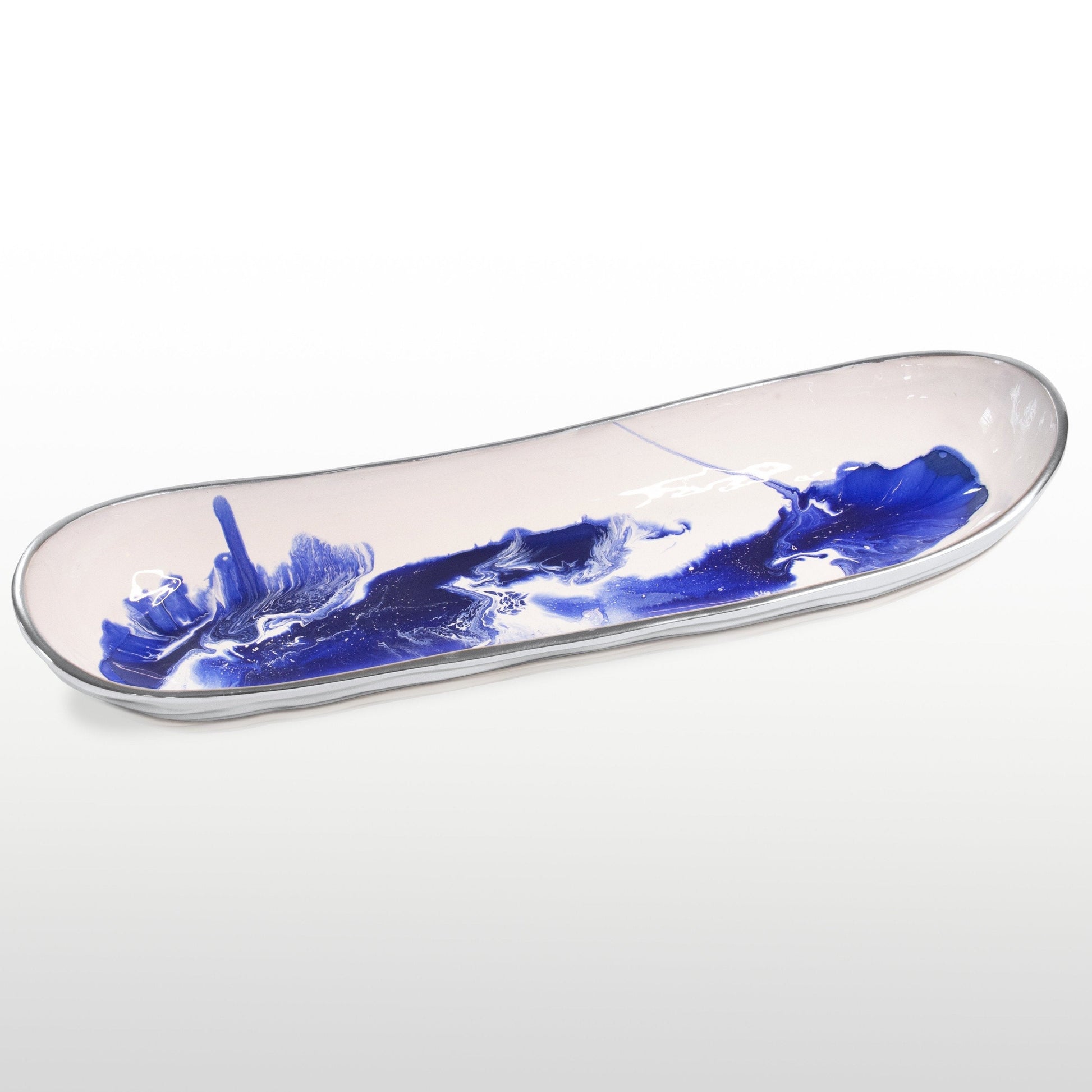 Aquos Long Bread Tray Blue
