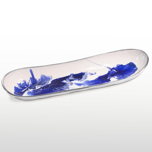 Aquos Long Bread Tray Blue