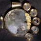 Bronze (Kansa) high hiped plate (Thaali) Set (13.5")