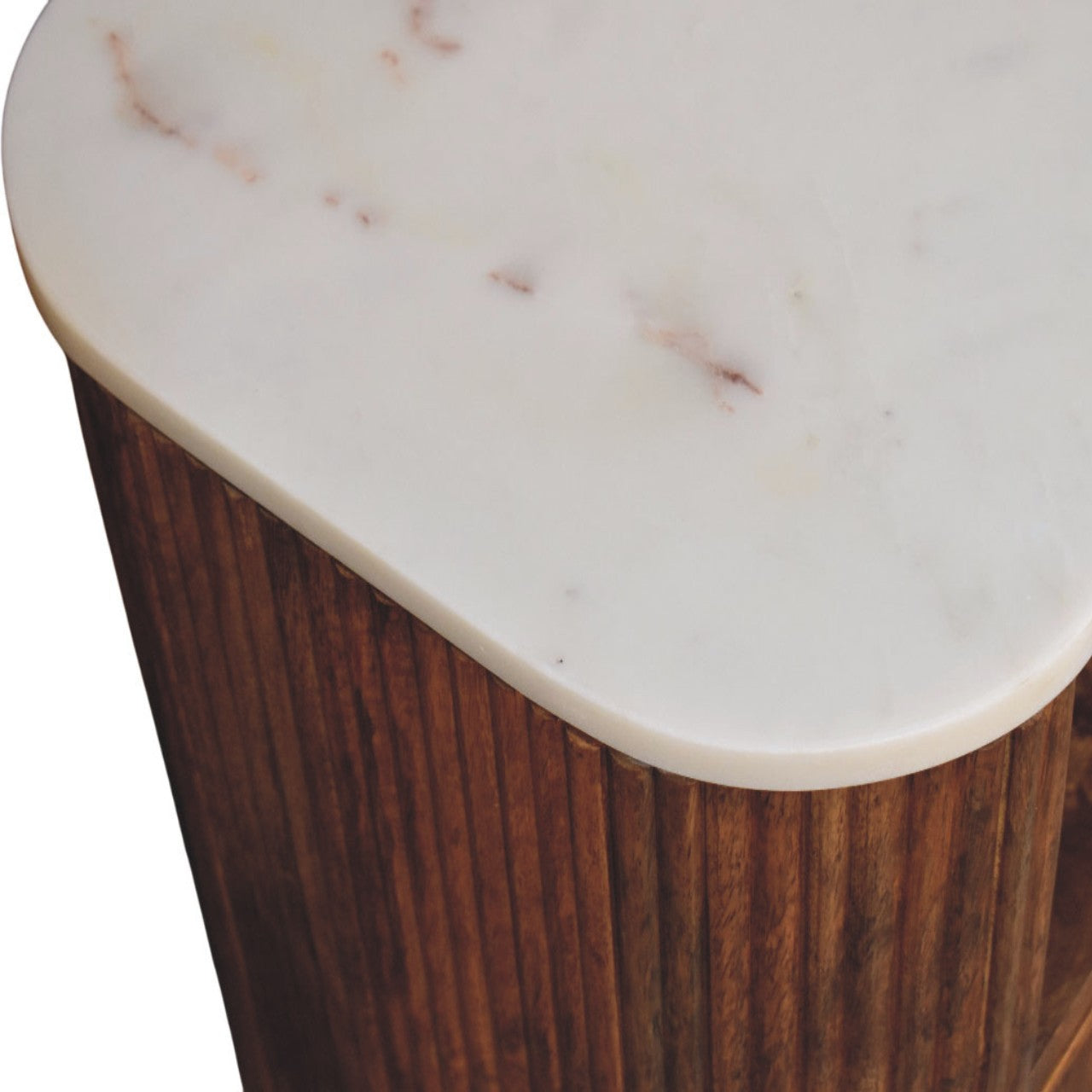Artisan Furniture Solid Wood Beaumont Marble Bedside