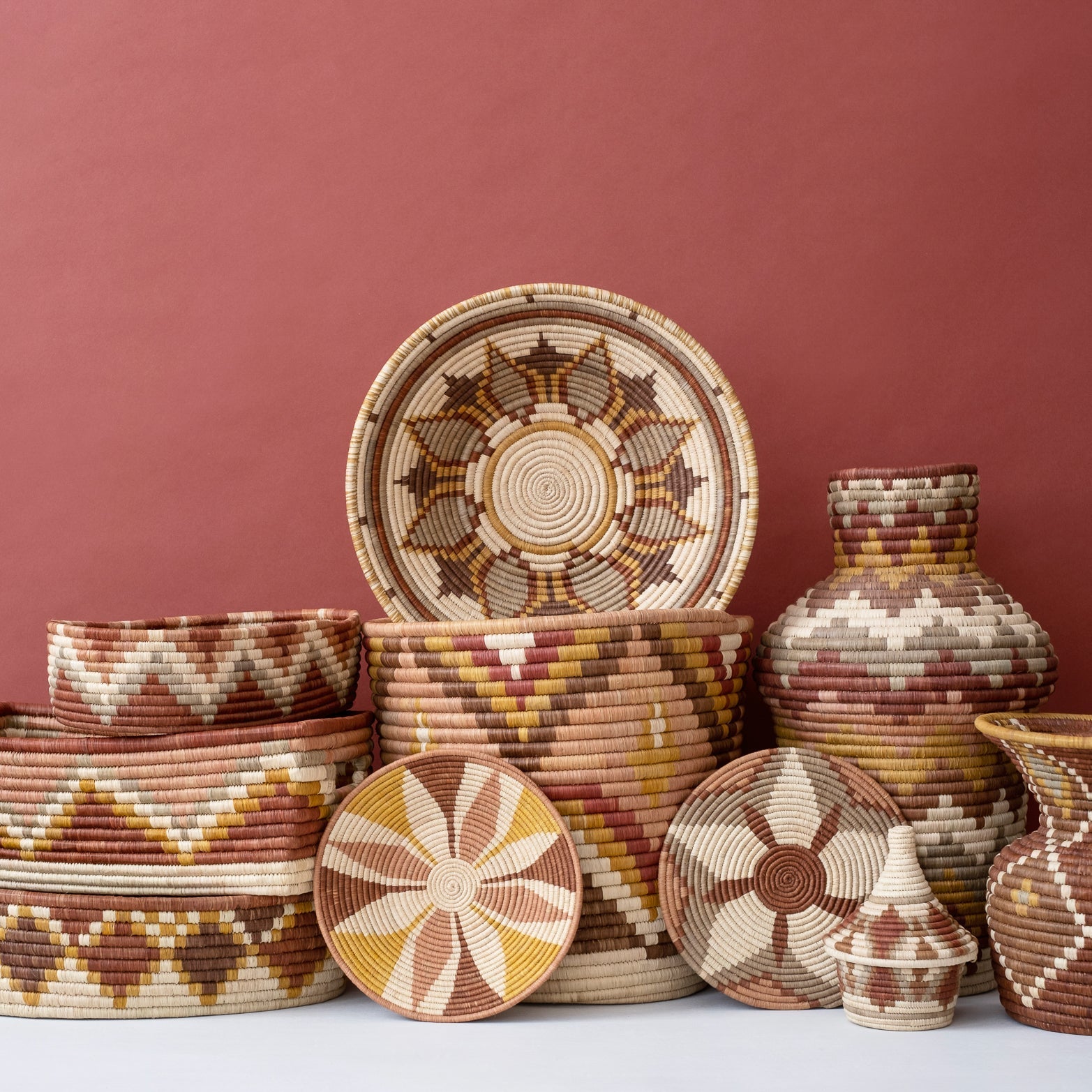 Small Zig Zag Basket ~ Elevate Collection