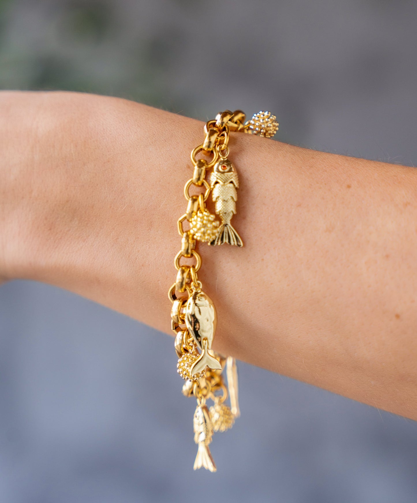 Fish Charm Bracelet