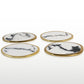 Bianco Nero Coaster Set/4