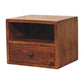 Solis 1-Drawer Chestnut Wall-Mounted Nightstand
