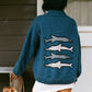 [WS] Azure Dolphin Knit Sweater