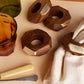 Dor+Kie Black Walnut and Brass Napkin Ring