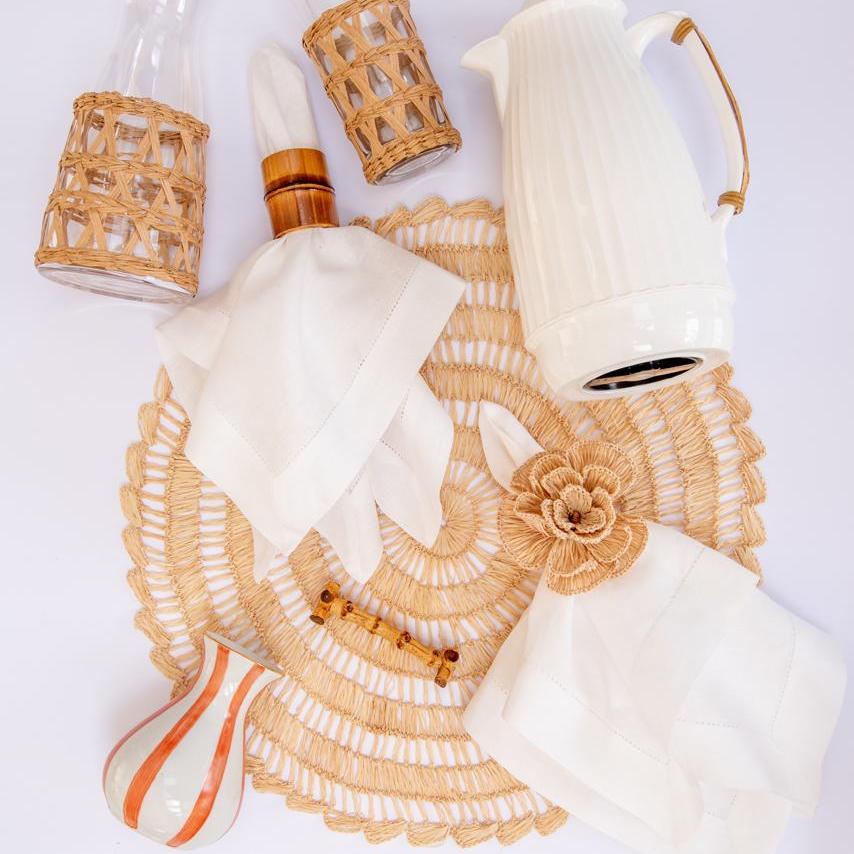 S/4 Buriti Flower Napkin Ring