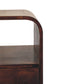 Solid Wood California Walnut Curved Edge Bedside Table