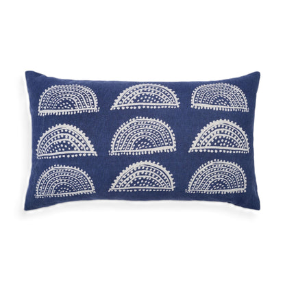 Radiance handcrafted Sunburst print lumbar pillow cover