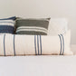 12 x 48" Ribbons Lumbar Pillow Cover - Navy