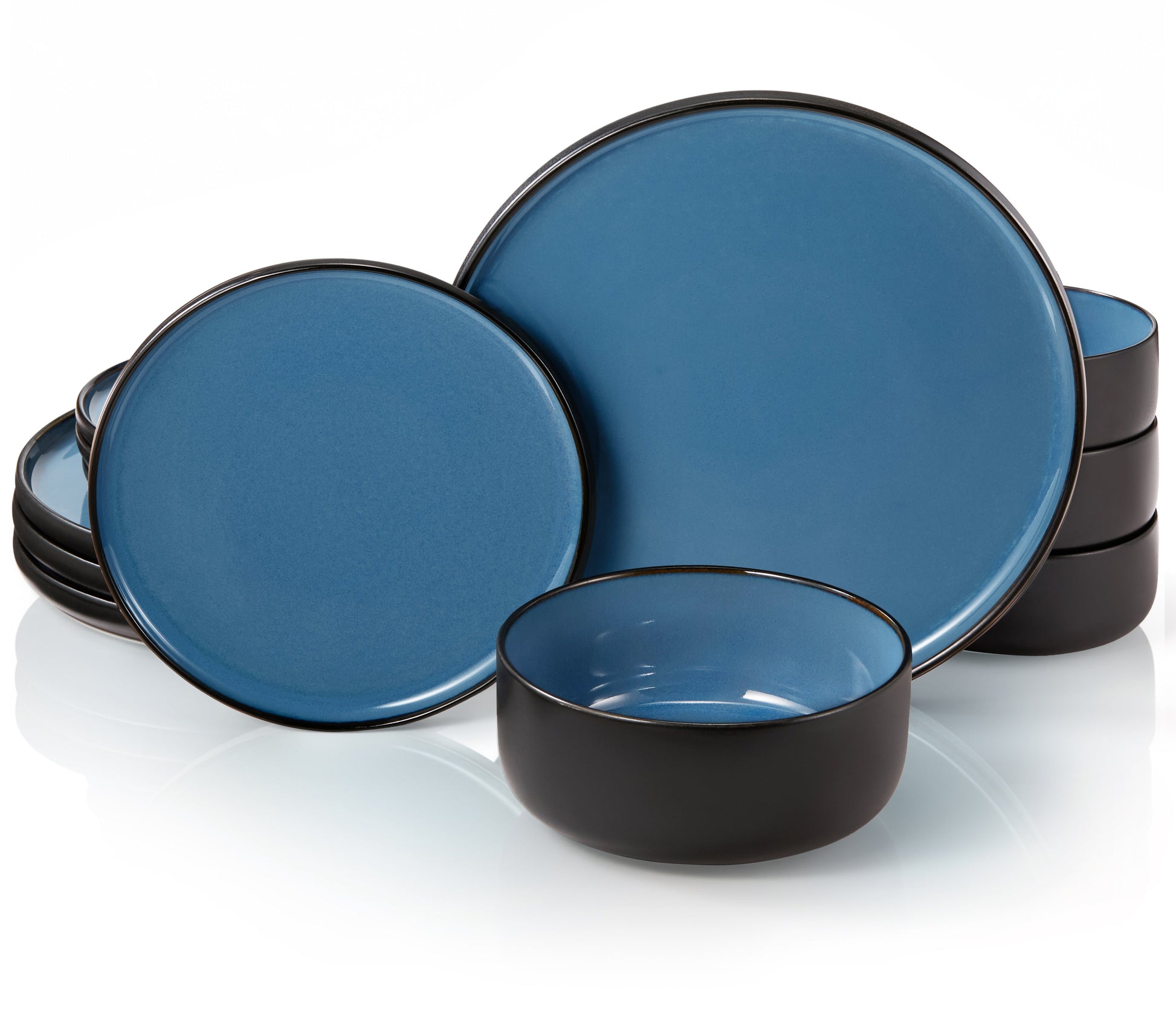 Ceramic Dinnerware Set, 12 Piece, Service for 4, Somerset Collection