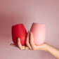 cherry + blush | fegg | silicone unbreakable glasses