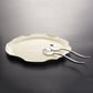 Ruffled Oval Platter Oyster Lg