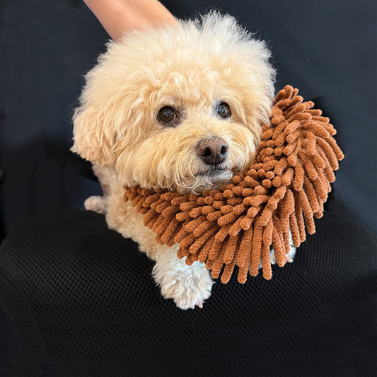 THE MAGIC MITT Dual-Sided Microfiber Grooming Mitt for Dogs & Cats — Use with Waterless Shampoo