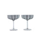 S/2 Mizu Coupe Glass - Grey