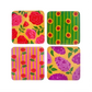 Flower Power Coasters, Set of 4