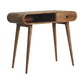 Solid Wood Curved Writing Desk