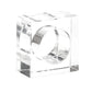 Acrylic Square Napkin Ring (Set of 4)