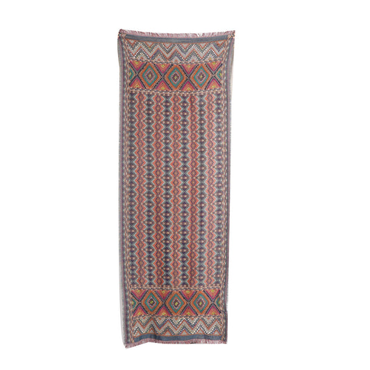 Sierra Geometric Scarf - Violet